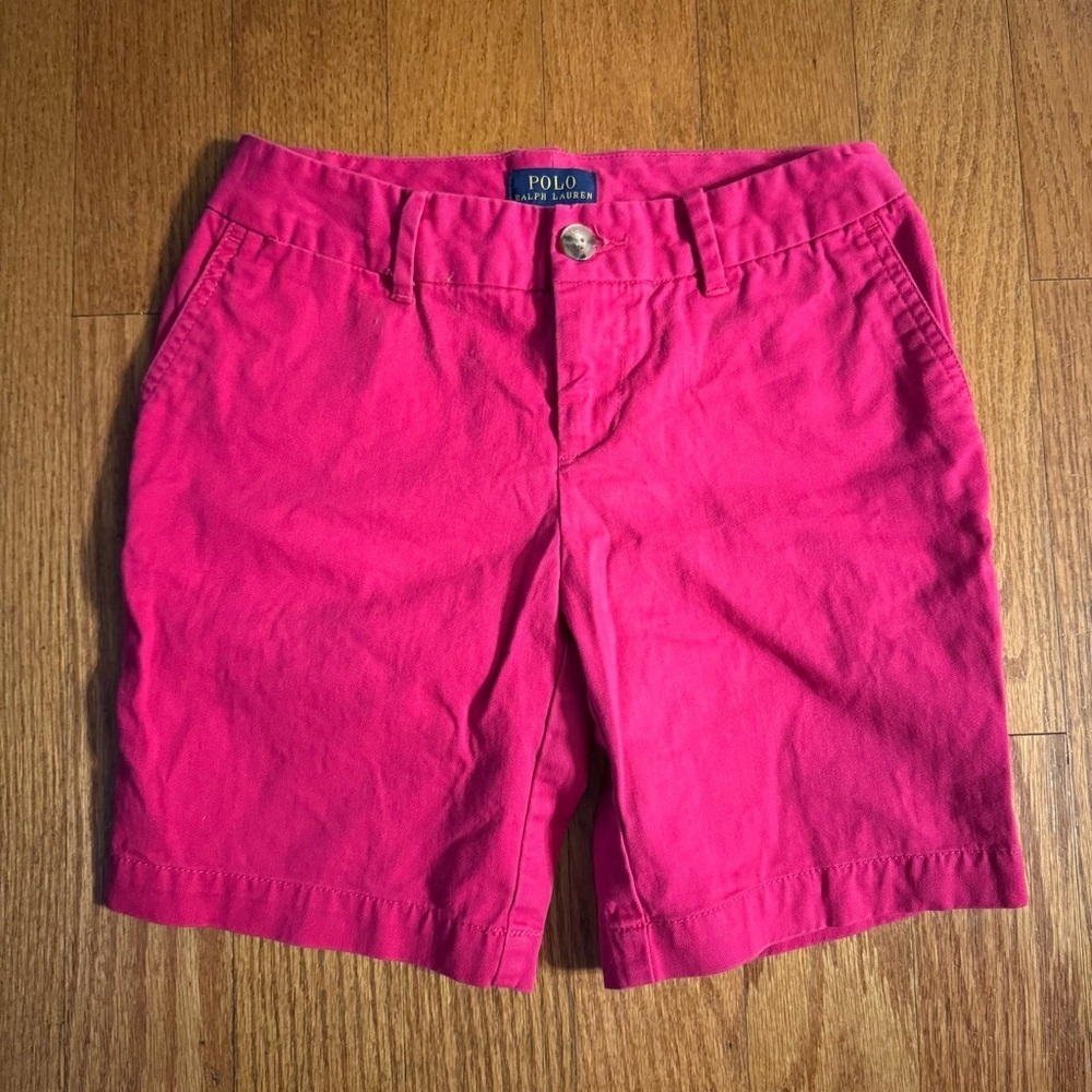 Polo by Ralph Lauren Pink Bermuda Shorts Girls size 10